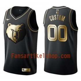 NBA Memphis Grizzlies Trikot Benutzerdefinierte Nike Schwarz Golden Edition Swingman - Herren
